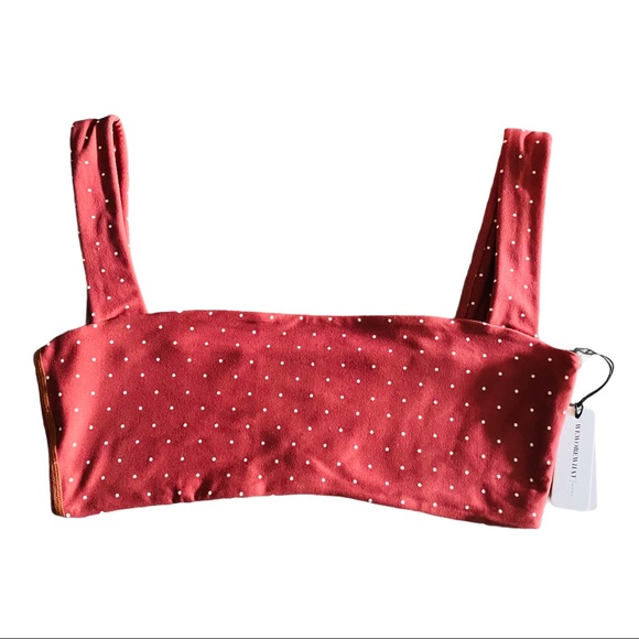 WeWoreWhat Polka-Dot Bandeau Sports Bra NEW - Picture 3 of 9